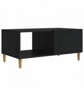 vidaXL Coffee Table Black 90 x 50 x 40 cm Engineered Wood — V0672202867