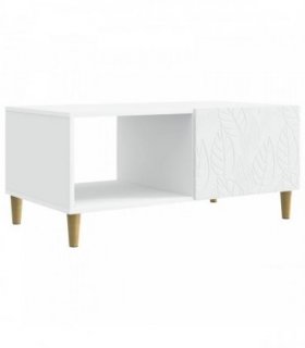 vidaXL Coffee Table White 90 x 50 x 40 cm Engineered Wood — V0672202868
