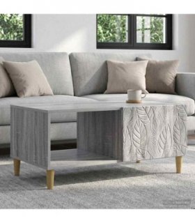 vidaXL Coffee Table Grey Sonoma 90 x 50 x 40 cm Engineered Wood — V0672202872