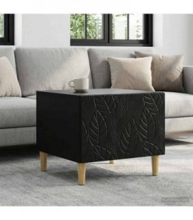 vidaXL Coffee Table Black 50 x 49 x 40 cm Engineered Wood