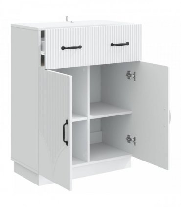 vidaXL Sideboard with Drawer White 66 x 34.5 x 87 cm Engineered Wood