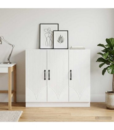 vidaXL Sideboard White 89 x 34.5 x 77 cm Engineered Wood