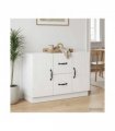 vidaXL Sideboard with Drawer White 89 x 34.5 x 57 cm Engineered Wood