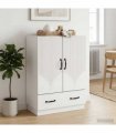 vidaXL Sideboard with Drawer White 66 x 34.5 x 92 cm Engineered Wood — V0672202892