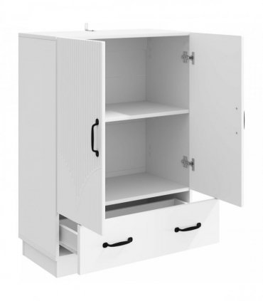 vidaXL Sideboard with Drawer White 66 x 34.5 x 92 cm Engineered Wood — V0672202892