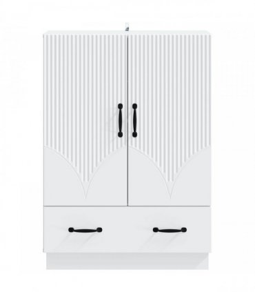 vidaXL Sideboard with Drawer White 66 x 34.5 x 92 cm Engineered Wood — V0672202892