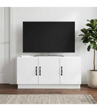 vidaXL TV Cabinet White 99 x 34.5 x 47 cm Engineered Wood