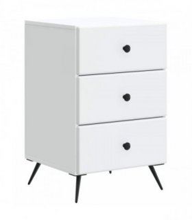vidaXL Bedside Cabinet White 43 x 41 x 66.5 cm Engineered Wood — V0672202900