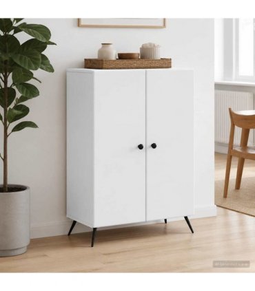 vidaXL Sideboard White 66 x 34.5 x 90 cm Engineered Wood — V0672202901