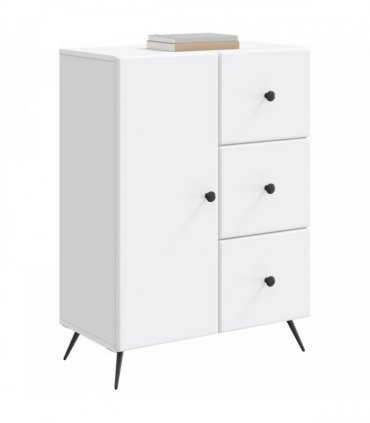 vidaXL Sideboard with Drawer White 66 x 34.5 x 90 cm Engineered Wood — V0672202905