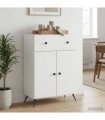vidaXL Sideboard with Drawer White 66 x 34.5 x 90 cm Engineered Wood — V0672202906