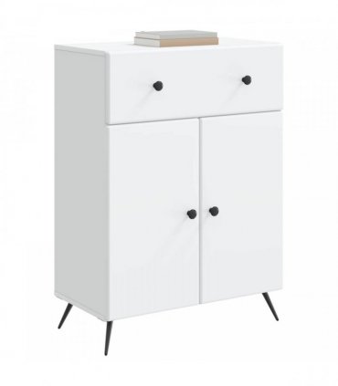 vidaXL Sideboard with Drawer White 66 x 34.5 x 90 cm Engineered Wood — V0672202906