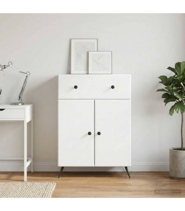 vidaXL Sideboard with Drawer White 66 x 34.5 x 90 cm Engineered Wood — V0672202906