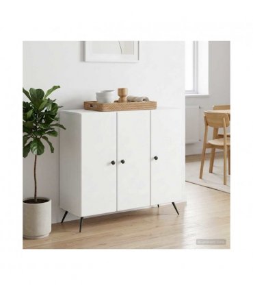 vidaXL Sideboard White 89 x 34.5 x 80 cm Engineered Wood — V0672202907