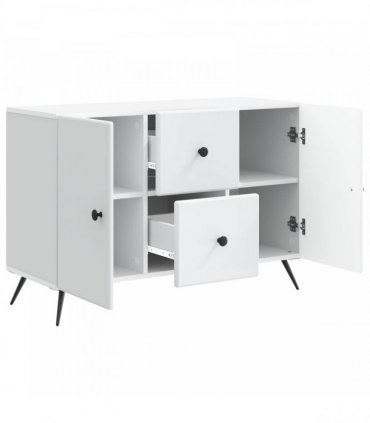vidaXL Sideboard with Drawer White 89 x 34.5 x 60 cm Engineered Wood