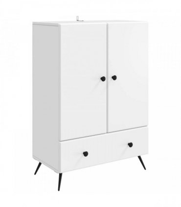 vidaXL Sideboard with Drawer White 66 x 34.5 x 95 cm Engineered Wood — V0672202909