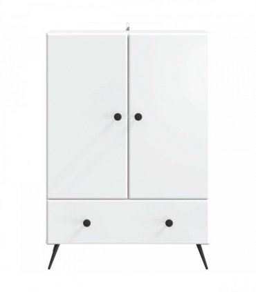 vidaXL Sideboard with Drawer White 66 x 34.5 x 95 cm Engineered Wood — V0672202909