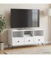 vidaXL TV Cabinet with Drawer White 102 x 34.5 x 50 cm Engineered Wood