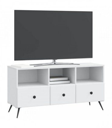 vidaXL TV Cabinet with Drawer White 102 x 34.5 x 50 cm Engineered Wood