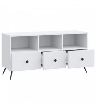 vidaXL TV Cabinet with Drawer White 102 x 34.5 x 50 cm Engineered Wood