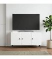 vidaXL TV Cabinet White 99 x 34.5 x 50 cm Engineered Wood — V0672202913