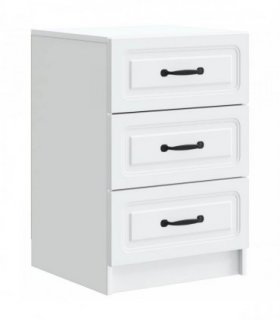 vidaXL Bedside Cabinet White 43 x 41 x 63.5 cm Engineered Wood