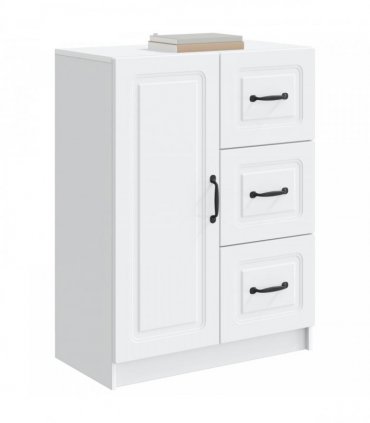 vidaXL Sideboard with Drawer White 66 x 34.5 x 87 cm Engineered Wood — V0672202922
