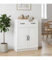 vidaXL Sideboard with Drawer White 66 x 34.5 x 87 cm Engineered Wood — V0672202923