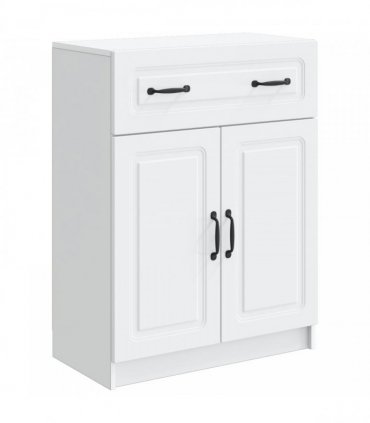 vidaXL Sideboard with Drawer White 66 x 34.5 x 87 cm Engineered Wood — V0672202923