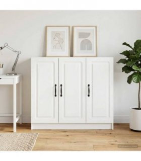 vidaXL Sideboard White 89 x 34.5 x 77 cm Engineered Wood — V0672202924