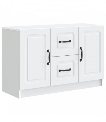 vidaXL Sideboard with Drawer White 89 x 34.5 x 57 cm Engineered Wood — V0672202925