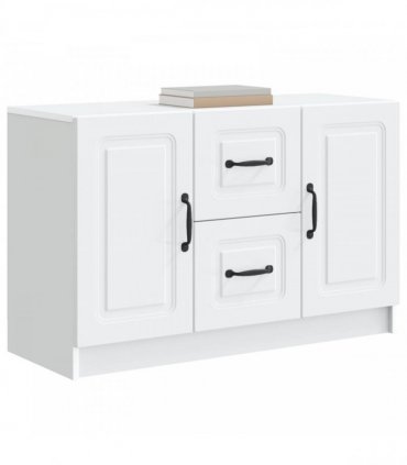 vidaXL Sideboard with Drawer White 89 x 34.5 x 57 cm Engineered Wood — V0672202925