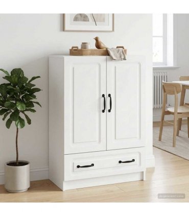 vidaXL Sideboard with Drawer White 66 x 34.5 x 92 cm Engineered Wood — V0672202926
