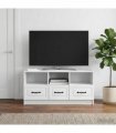 vidaXL TV Cabinet with Drawer White 102 x 34.5 x 47 cm Engineered Wood — V0672202927