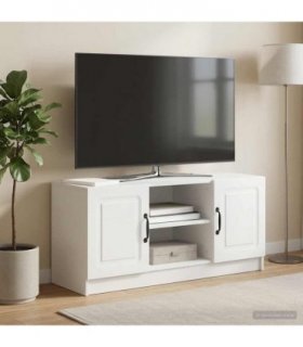 vidaXL TV Cabinet White 102 x 34.5 x 47 cm Engineered Wood