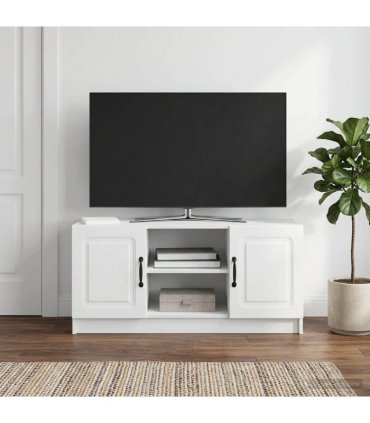 vidaXL TV Cabinet White 102 x 34.5 x 47 cm Engineered Wood
