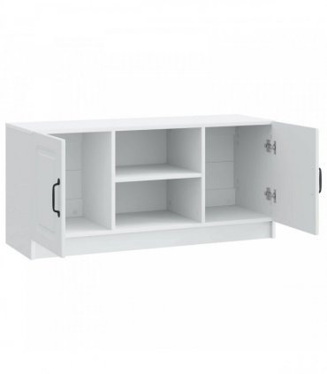 vidaXL TV Cabinet White 102 x 34.5 x 47 cm Engineered Wood