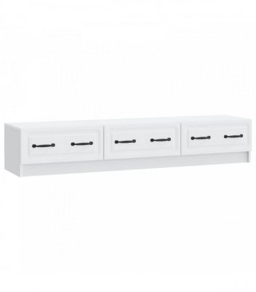 vidaXL TV Cabinet with Drawer White 147 x 34.5 x 27 cm Engineered Wood