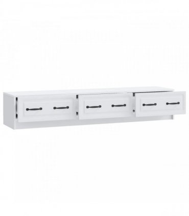vidaXL TV Cabinet with Drawer White 147 x 34.5 x 27 cm Engineered Wood