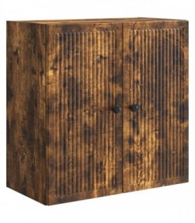 vidaXL Wall-Mounted Cabinet Smoked Oak 59 x 31 x 60 cm Engineered Wood