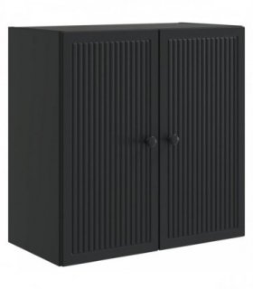 vidaXL Wall-Mounted Cabinet Black 59 x 31 x 60 cm Engineered Wood