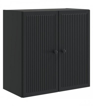 vidaXL Wall-Mounted Cabinet Black 59 x 31 x 60 cm Engineered Wood