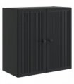 vidaXL Wall-Mounted Cabinet Black 59 x 31 x 60 cm Engineered Wood