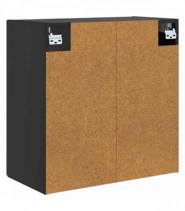 vidaXL Wall-Mounted Cabinet Black 59 x 31 x 60 cm Engineered Wood
