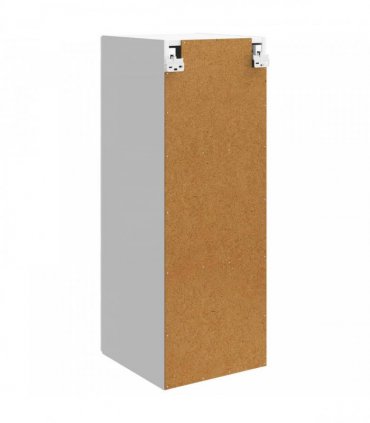 vidaXL Wall-Mounted Cabinet High Gloss White 33 x 34.5 x 90 cm