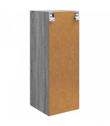 vidaXL Wall-Mounted Cabinet Grey Sonoma 33 x 34.5 x 90 cm