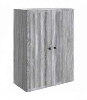 vidaXL Wall-Mounted Cabinet Grey Sonoma 66 x 34.5 x 90 cm