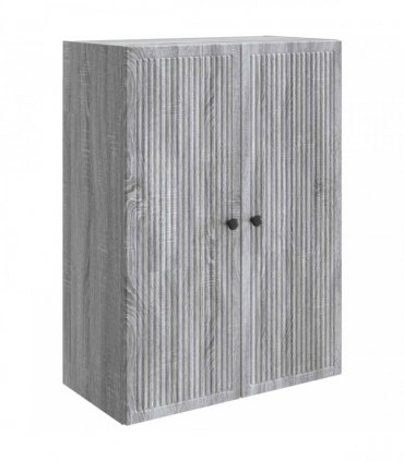 vidaXL Wall-Mounted Cabinet Grey Sonoma 66 x 34.5 x 90 cm