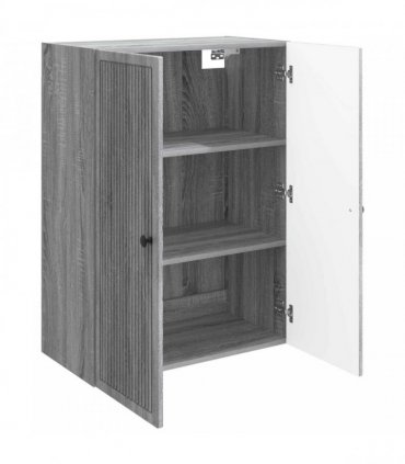 vidaXL Wall-Mounted Cabinet Grey Sonoma 66 x 34.5 x 90 cm