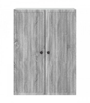 vidaXL Wall-Mounted Cabinet Grey Sonoma 66 x 34.5 x 90 cm